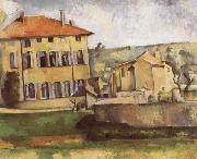 Paul Cezanne House and Farm at jas de Bouffan oil painting on canvas
